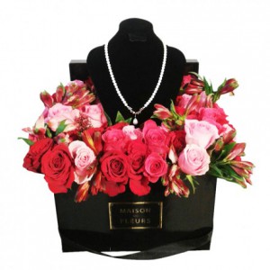 Букет роз, красные розы, розовые розы, Maison des Fleurs